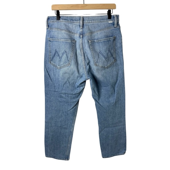 MOTHER The Tomcat Crop Straight Leg Jeans Works At My Feet Wash Size 30 - Picture 4 of 8